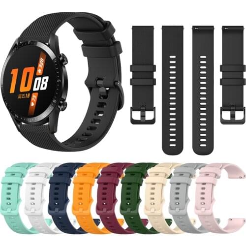 Sport Silicone strap for Huawei Watch GT 2 42mm 46mm Bracelet for Watch GT 2e GT2 Pro & HONOR Magic Watch 2 42mm 46mm Watchbands