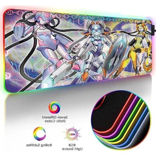 LED light Xxl office gaming accessories keyboard mouse pad Anime mini PC gamer mousepad Viper mini desk mat RGB with USB port