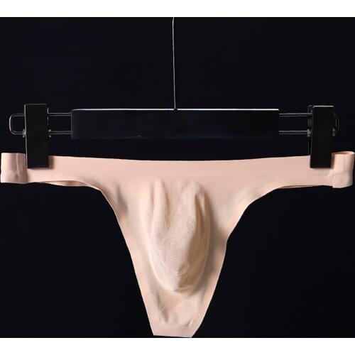 Mens Sexy Underwear Enhance Penis Pouch Panties T-Back Briefs Low Rise Stretchy Triangle Brief Thong Breathable Underpants