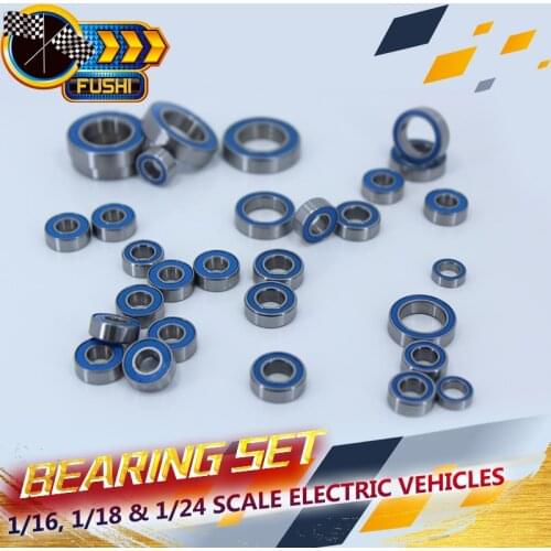 Volcano-18 Bearing SET ( 18 Pcs) 1/16, 1/18 & 1/24 Scale Electric Vehicles 23627 23628 23629 Ball Bearings