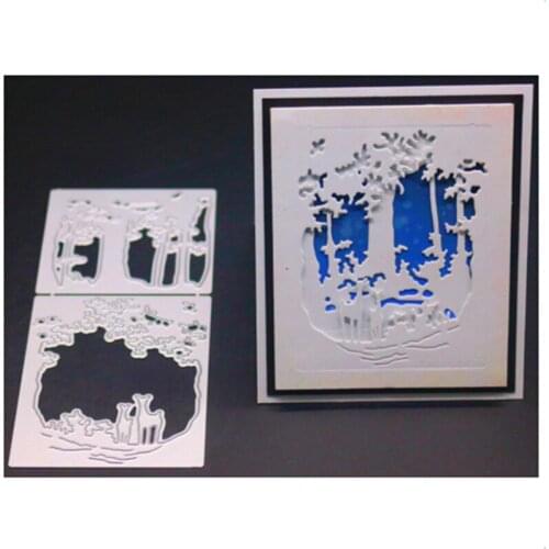 YINISE Metal Cutting Dies For Scrapbooking Stencils CHRISTMAS DEER DIY Paper Album Cards Making Embossing Die Cuts Cutter MOLD