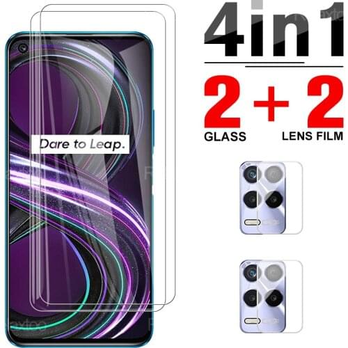 4IN1 Full Cover Tempered Screen Protective Glass For OPPO Realme 8S 7 8i Camera Lens Protection Glass Realmi 7 8 Pro 4G/5G Film