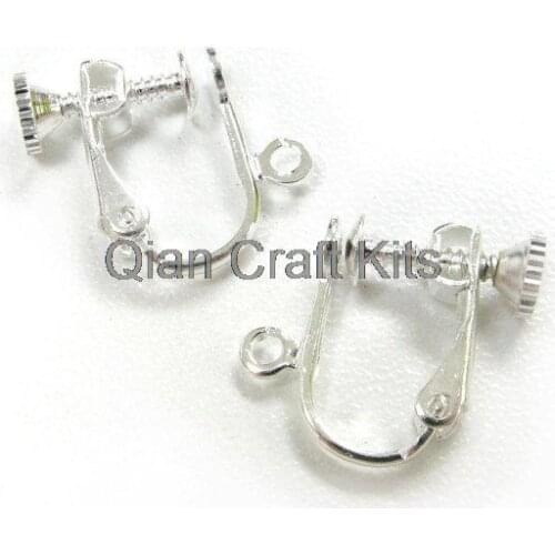 60pcs Clip On Screw Back Earring Findings Silvertone/Goldtone/bronze tone you choose