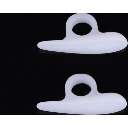 1 Pair Single Hole Hallux Valgus Foot Pain Relief Professional Silicone Toe Separator Toe Pad Cramp Hammer Toe Orthotics