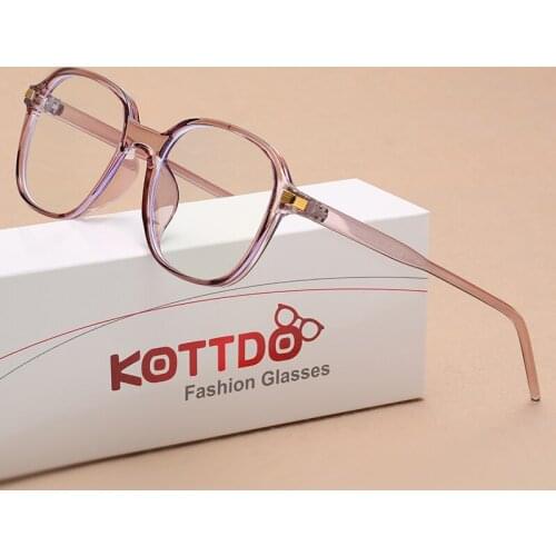 2020 Fashion Square Anti-Blue Light Plastic Eyeglasses Tr90 Women Computer Myopia Prescription Glasses Optical Men New 2020