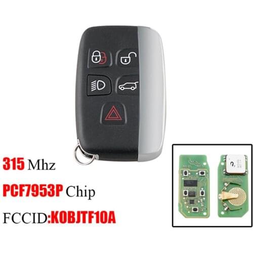 5 Buttons Car Remote Smart Key 315MHz 434MHz Suit For Range Rover Land Rover Discovery