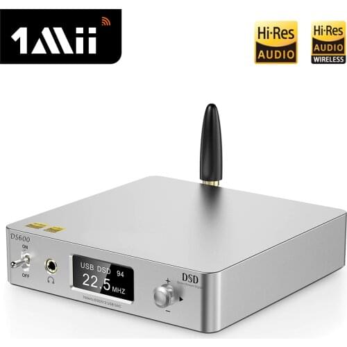 1Mii DS600 Bluetooth Audio Decoder aptX LL HD DAC HiFi Stereo CSR8675 Digital Amplifier 3.5 Bluetooth Receiver Adapter for TV PC