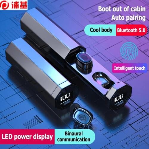 B9 TWS Wireless Bluetooth Earbuds 5.0 Stereo Mini Bluetooth Earphone LED Display Waterproof Noise Conceling Sport Headsets