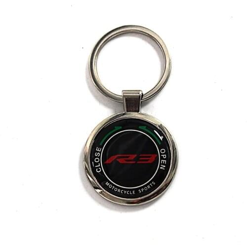 Motorcycle keychain key Ring with logo for Yamaha R3 YZF R3 YZFR3