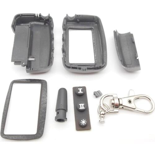A9 case keychain for russian version Starline A9 A8 A6 A4 Case keychain LCD two way car alarm system remote control
