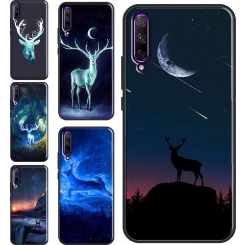 Starry Sky Deer Phone Case For Huawei Y5P Y6P Y7A 2020 Y9S Y3 II Y5 Y6 Y7 Y9 2019 2018 2017 Nova 5T 3i 2i