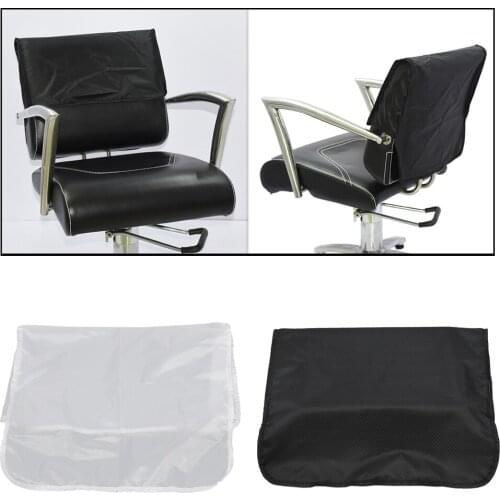 Professional Salon Baber Hairdressing Chair Back Covers Clear Black 19' Salon Barber Chair Back Covers Square Black Clear