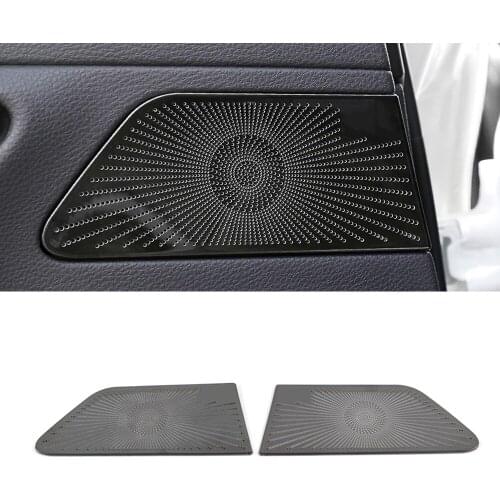 For Toyota Avalon XX50 2018-2020 Stainless Car Door Panel Loudspeaker Pad Speaker Cover Trim Frame Sticker Moulding Accessories