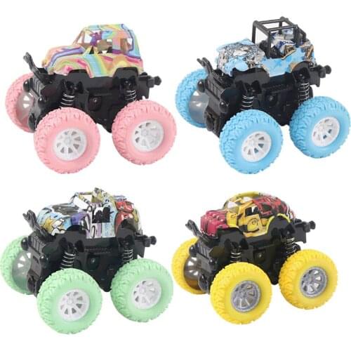 Inertia Dynamic Stunt Toy Car Four-Wheel Drive Children Drop-Resistant Model Off-Road Vehicle Toys Car for Kids Birthday Gifts