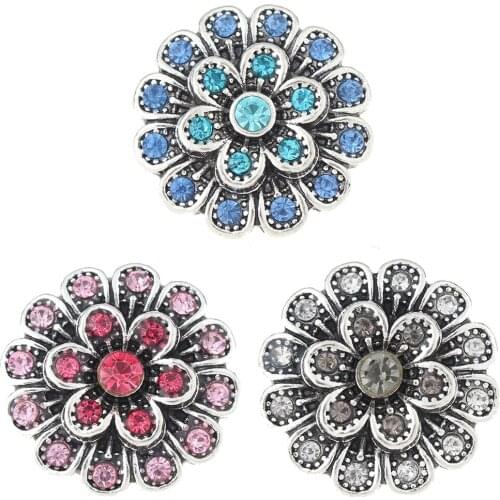 JaynaLee 18-20mm Metal Ginger Snap Button Fit Ginger Snaps Bracelets Jewelry for women men gifts GJS5651