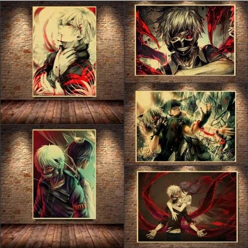 HD Prints Hot Sale Tokyo Ghoul Anime Canvas Painting Clear Image Modern Poster and Print Wall Art Pictures Bar Home Decoration