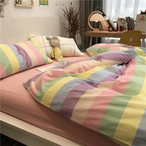 Bedding Set, Cute and Simple Print, Duvet Cover, Bed Sheet, Pillow Cover, Suitable For Children, Boys And Girls, Adult Beds
