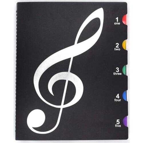 Creative A4 Music Book Folders Piano Multi Function Score Practical File Holder