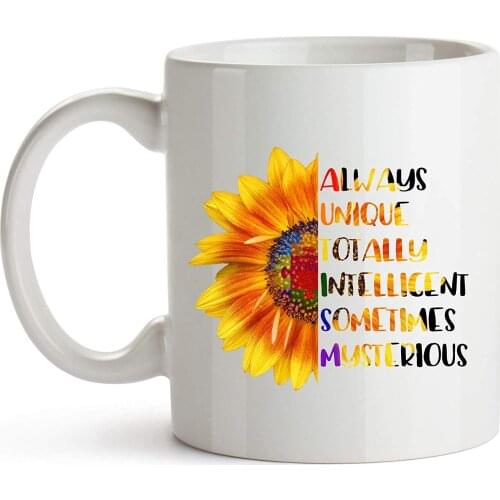 Autism Awareness Mug, 11 Ounces, Autism Mom Coffee Mug