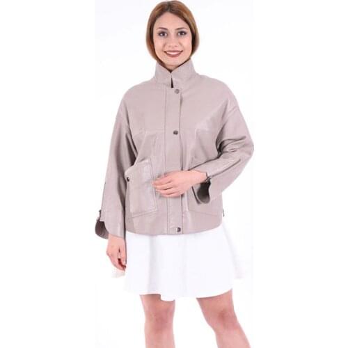 Natural Sheepskin Genuine Leather Jacket Women Brand Slim Female Jacket Real Lambskin Outerwear Ladies Clothing