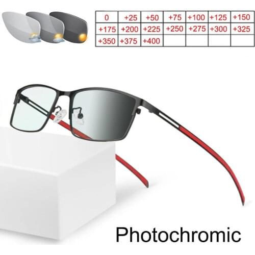 WEARKAPER No Screw Mini Transition Sun Photochromic Reading Glasses Presbyopia Eyewear with diopters glasses 1.0-4.0