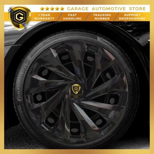 For VW 14 inch Piano Black Bright Black 4 Pieces Set Wheel Cover