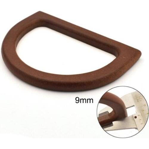 NEW Wooden D Shape Replacement Handle Diy Handbag Purse Frame Bag Accessories for Women