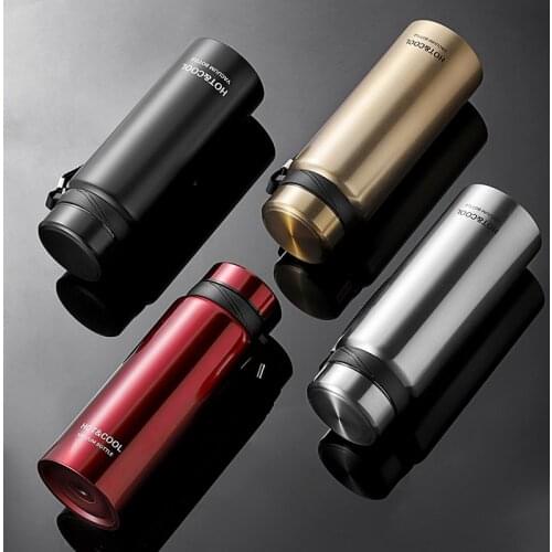 750/1200ML Portable Large Capacity Stainless Seel Thermos Bottle Outdoor Sports Vacuum Flask Water Bottles With Handle