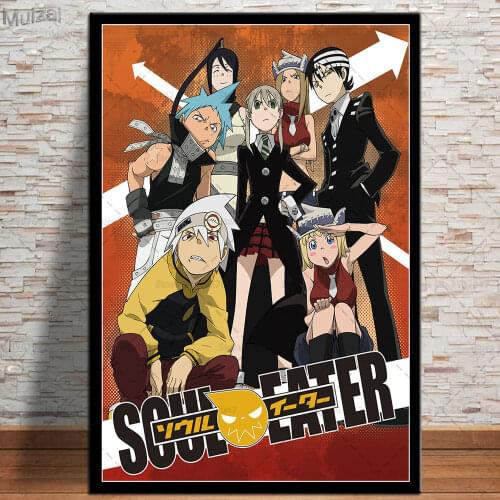 Soul Eater Poster Hot Japan Anime Canvas Painting Posters and Prints Wall Art Picture for Living Room Home Decor