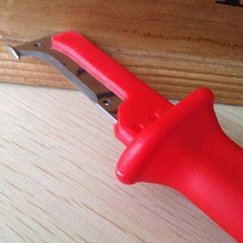 German Type Electrical Insulation Cable Stripping Knife Pliers, Insulated Handle Cable Cutter