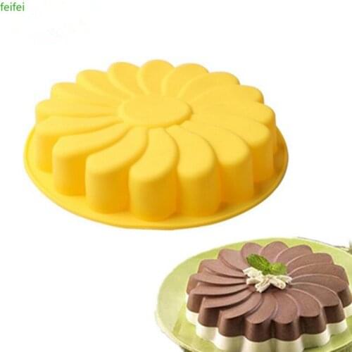 3D Silicone Cake Molds DIY Sunflower Baking Dish Bakeware Cookie Mould Dessert Pastry Cake Decorating Tool Kitchen Accessories