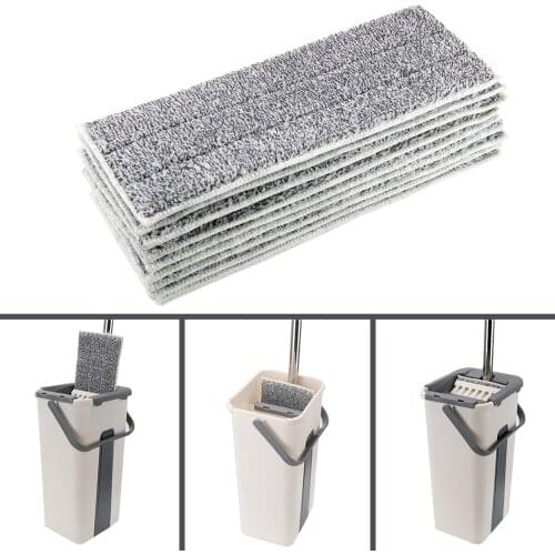 Replacement Microfiber Pads Mop Accessories 4 piece/6 piece Home Cleaning Mop Replacement Pad Washable Spray Mop Pad