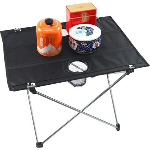 Home Barbecue Picnic Table Outdoor Camping Portable Folding Oxford Cloth Aluminum Alloy Traveling Table Fishing Outdoor
