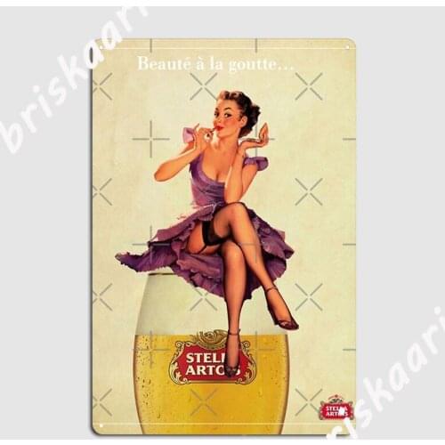 Stella Artois Vintage Metal Plaque Poster Poster Home Vintage pub Tin sign Poster