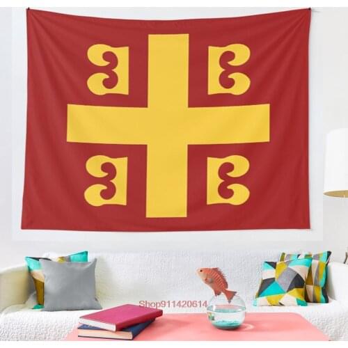 Byzantine Flag tapestry Wall Hanging Dream Hanging Cloth Mandala Printed Tapestry Living Room Bedroom Home Decor Tapestry Vari