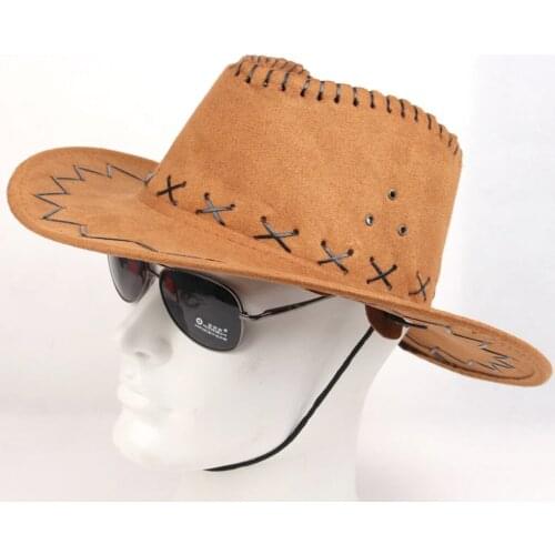 Western Cowboy Hat For Men Women Kids Casual Sun Hats Outdoor Summer Wide Brim Denim Beach Travel Cap Fancy Party Accessories