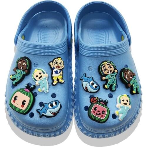 10pcs/lot Cute Baby Watemelon PVC Shoes Charms Fit Garden Shoes/Wristbands Children Party Birthday Gift