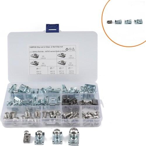 100pcs Box Clip Nut / B-type Spring Nut / Clip Self Tapping Nut / Spring Nut