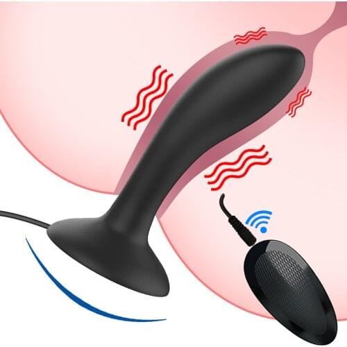 7 Speeds Wireless Remote Anal Dildo Male Prostate Massager Strong Sucker Unisex G-spot Stimulator Anus Penis Vibrator Sex Toys