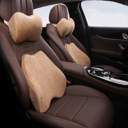 Car headrest Car neck pillow Seat pillow Memory cotton Headrest suit Vehicle waist waist Neck protection
