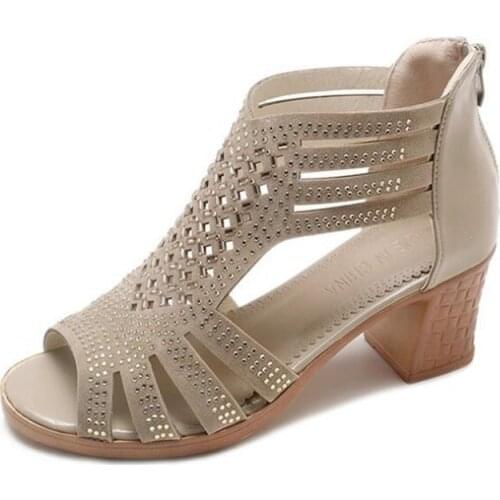 Sandals Spring Summer Ladies Women Wedge Sandals Fashion Fish Mouth Hollow Roma Shoes Lady Shoes Platform Black