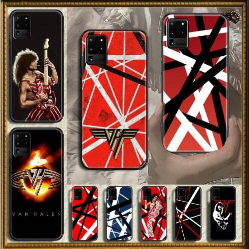 Guitar Eddie Van Halen Phone case For Samsung Galaxy Note 4 8 9 10 20 S8 S9 S10 S10E S20 Plus UITRA Ultra black trend shell