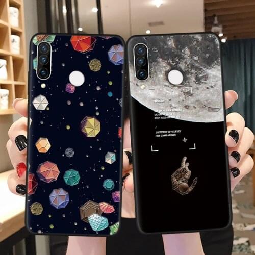 Space Star 3D Emboss Case For Huawei P Smart 2020 P20 P30 P40 Mate 40 Honor 10i 8X 9A 10 Lite 20 Pro Y6 Y7 Y9 Prime 2019 Fundas