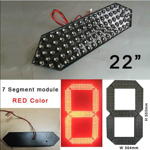 22" red color digita numbers module,7 segment,led display for oil price,led signs,led gas price,led score,remote control