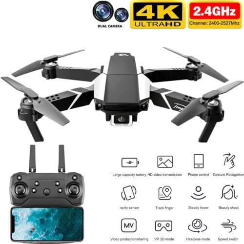 S62 drone 4K HD dual camera WiFi FPV Air pressure high maintenance long-distance flight foldable drone RC Quadcopter toy