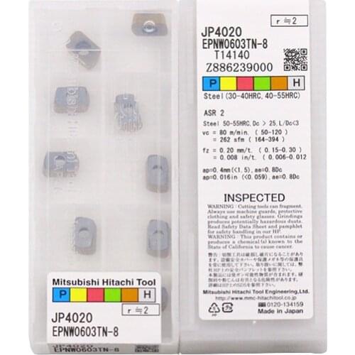 EPNW0603TN-8 JP4020 100% HITACHI Original carbide insert with the best quality 10pcs/lot free shipping