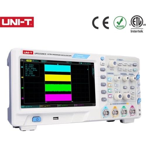 UNI-T UPO2104CS Super Fluorescent Oscilloscope with 1GS/s 4-channel 100MHz Bandwidth 8-inch TFT LCD
