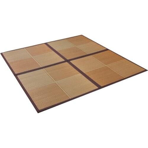 FM30 DIY Large Floor Carpet Square Green Grass Rush Tatami Mat Summer Living Room Mattress Portable Oriental Children Carpet