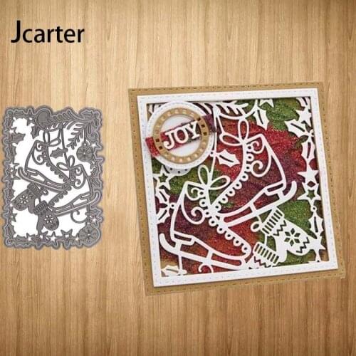 Leaves Star JOY Skates Frame Metal Cutting Dies Scrapbooking Craft Stencil Handmade Tools Make Album Paper Mold Decor Template