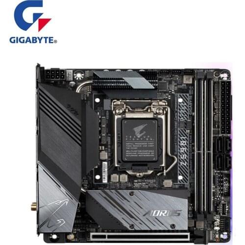 NEW For Gigabyte GA Z590I AORUS ULTRA Motherboard LGA 1200 Z590 MINI-ITX Desktop Mainboard Support i3 i5 i7 10100F 10700K